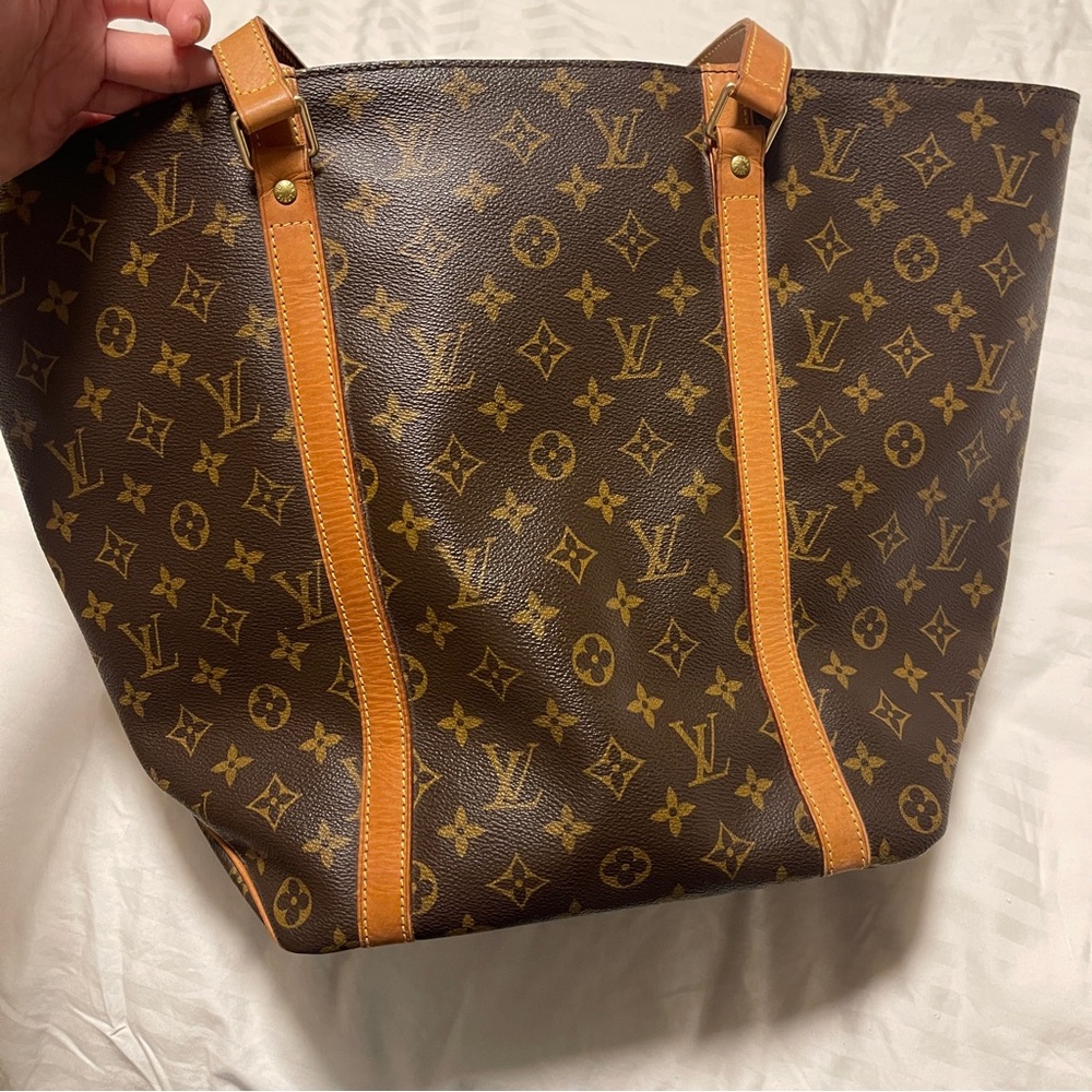LOUIS VUITTON Monogram Sac Shopping Tote Bag - Picture 4 of 13
